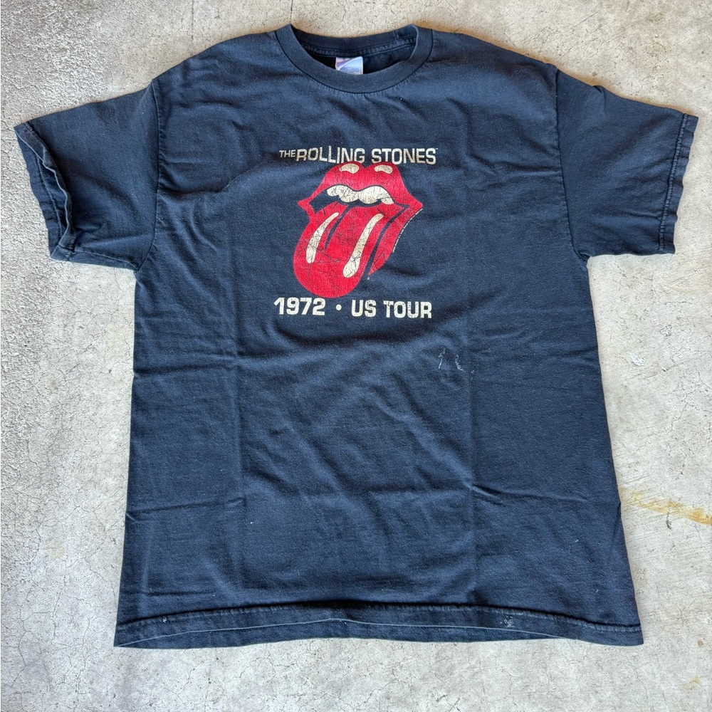 Vintage 2004 The Rolling Stones Band Music Tour Black Large T-Shirt